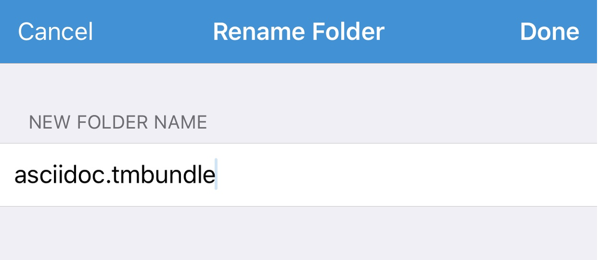 rename bundle
