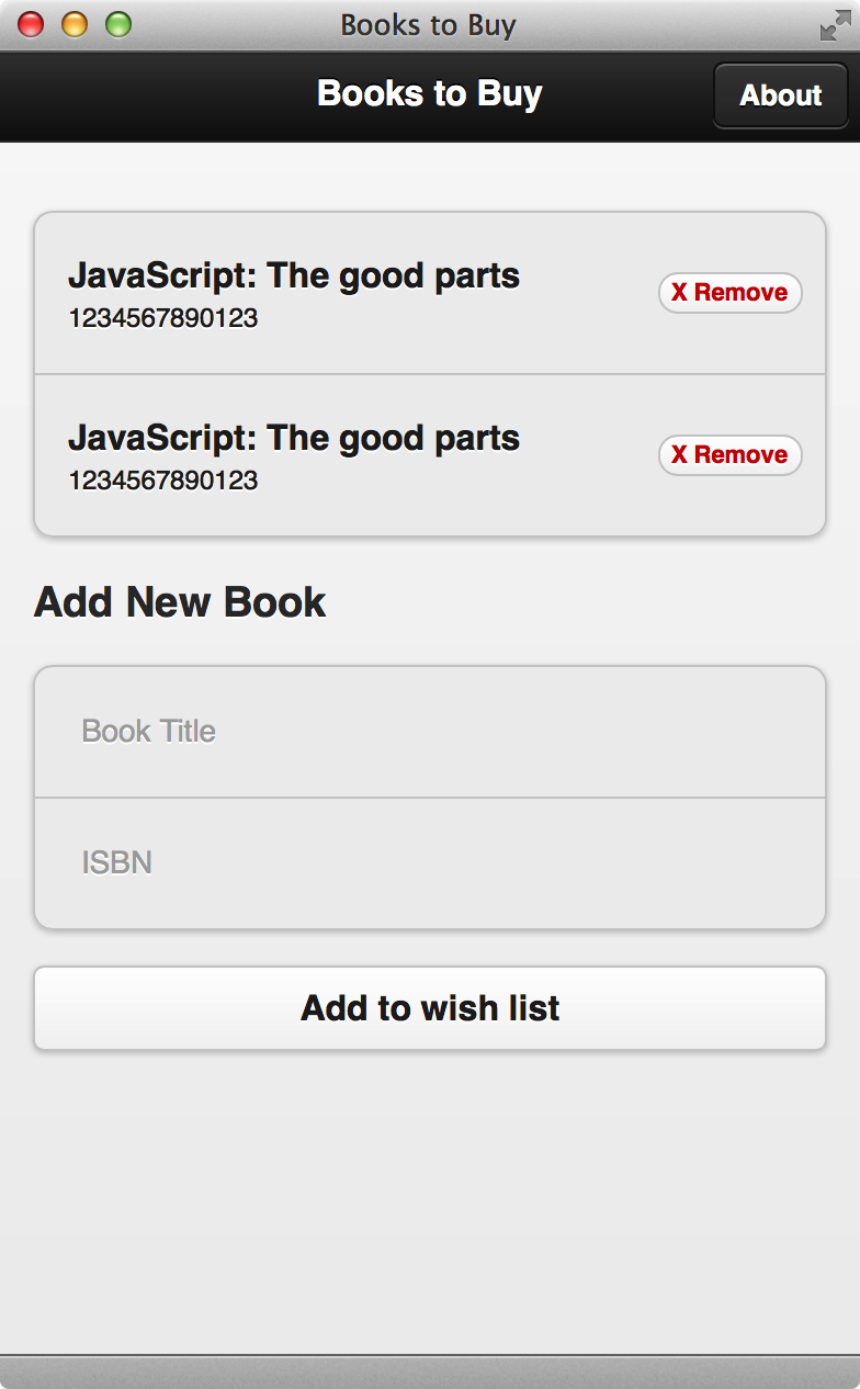 Books list with&nbspcss