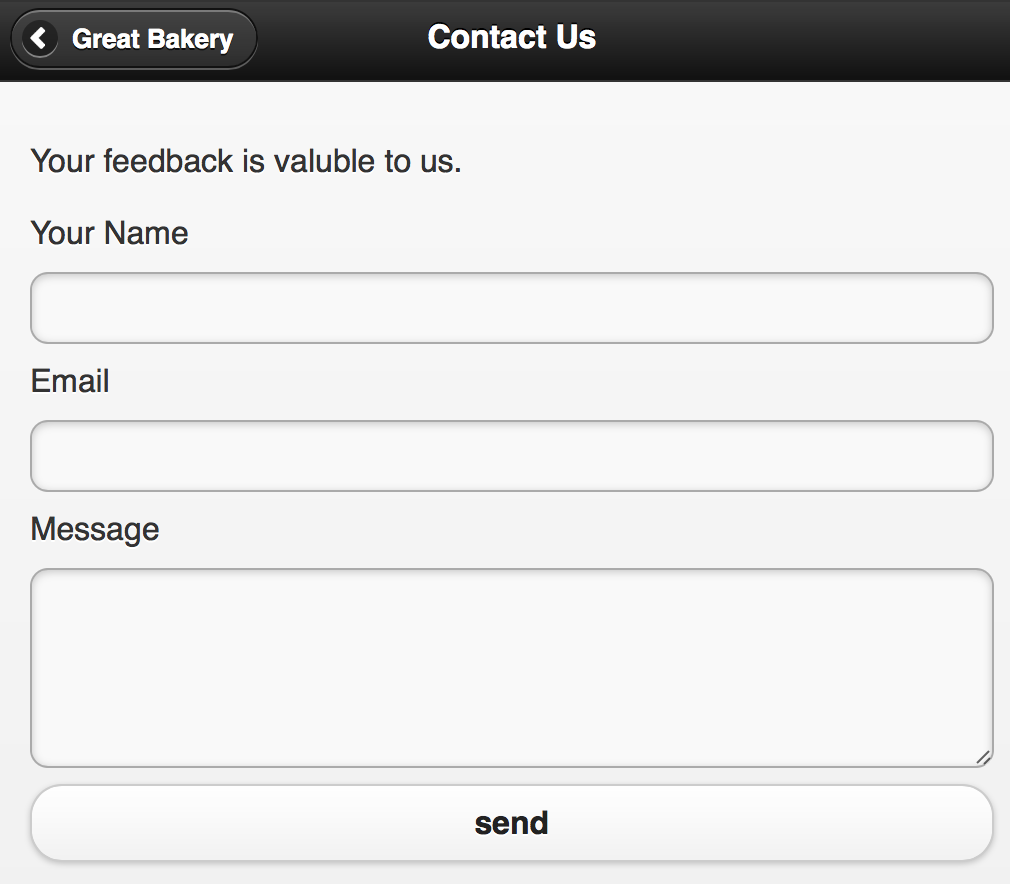 Feedback&nbspform