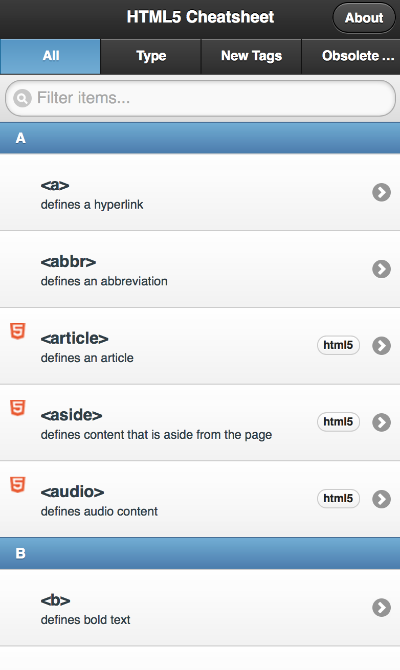 List&nbspnavbar